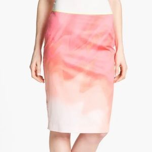Elie Tahari Penelope Sand Dunes skirt ombré
